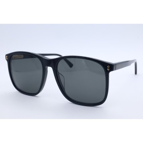 Gucci GG 1041S 001 Large Black Sunglasses Frames Gray Lenses NEW!
